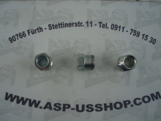 Benzin + Bremsleitungsmutter - Brake + Fueltube Fitting  5/8-18